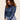 Women’s long‑sleeved technical BJJ rashguard in Blue, featuring four‑way stretch and mesh ventilation. Unique womens fit. 