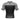 The Kids Competition Ranked Rashguard Grey is a short-sleeve athletic shirt with a black body, grey sleeves, and a small circular logo on the upper back below the collar, shown from the back.