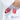 Close-up of a person wearing the Kids Competition BJJ Gi White with red FUJI KIMONOS patches and a black C1 tag on the sleeve and jacket, gripping the lapel.