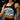 Person wearing a black and white leopard print sports bra.