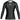 The Baseline Ranked Long Sleeve Rashguard Black features a round neckline and a white mountain logo on the chest. Displayed on an invisible mannequin against a white background.
