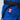 Close-up of a person wearing the Kids Competition BJJ Gi Blue with a black belt and a visible red Fuji Kimonos patch.