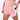 Athena Fightwear women's muay thai fight shorts light pink nylon fast drying lightweight with safety shorts