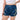 Athena Fightwear Athena Women's Muay Thai Shorts navy blue and gold with wide hips made for the female body with built-in compression safety shorts with anti-camel toe and anti-ride up design and pockets
