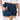 Athena Fightwear Athena Women's Muay Thai Shorts navy blue and gold with wide hips made for the female body with built-in compression safety shorts with anti-camel toe and anti-ride up design and pockets
