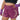 Athena Fightwear Athena Women's Muay Thai Shorts plum purple and gold made with female waist to hip ratio wide hips built-in safety shorts with anti-camel toe and anti-ride up design and pockets