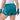 Athena Fightwear Athena Women's Muay Thai Shorts teal & gold made with female waist to hip ratio wide hips built-in safety shorts with anti-camel toe and anti-ride up design and pockets