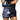 Woman wearing BAD CAT branded fight shorts and boxing gloves on a white background