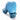 Blue boxing glove on a white background
